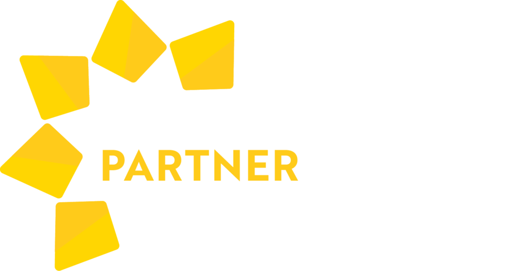 Solenergipartner logo - negativ